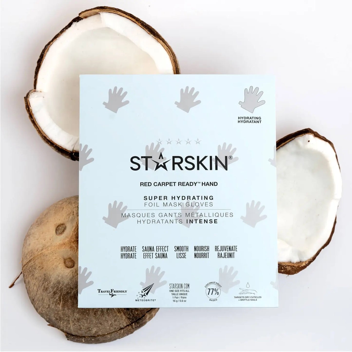 starskin red carpet ready hand super hydrating foil mask gloves