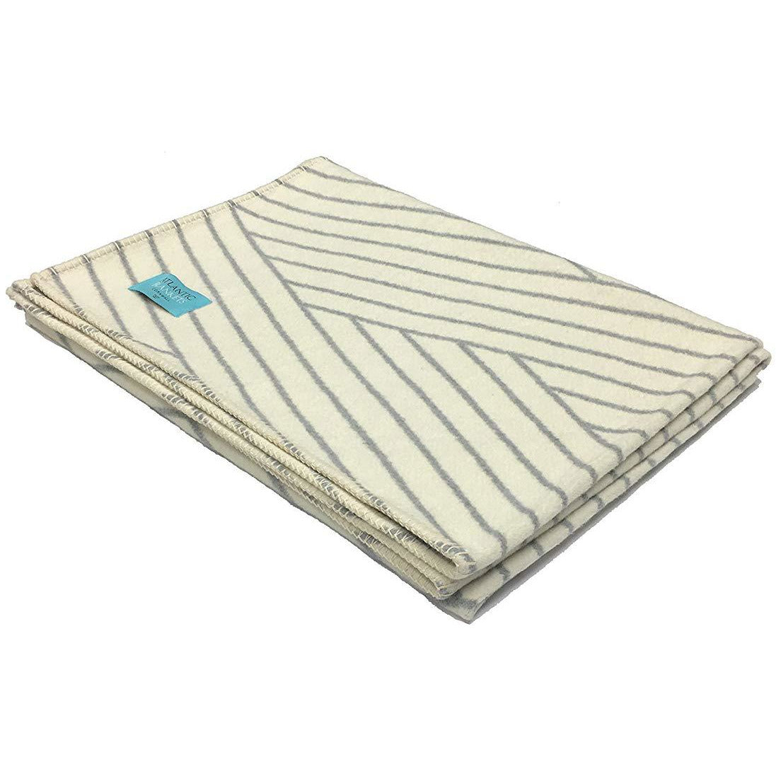 Atlanta Grey Coastal Plains cotton blanket, single size bed throw, soft and cozy for bedroom or living room decor.