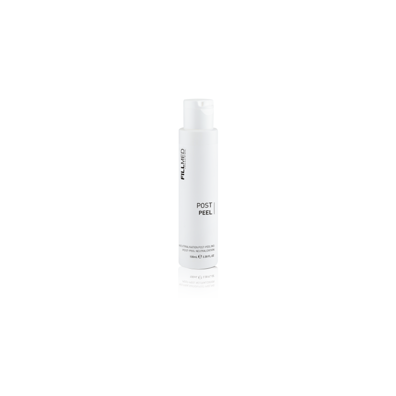 Fillmed Post Peel 100ml skincare product bottle with label visible, designed for post-peel skin care treatment.