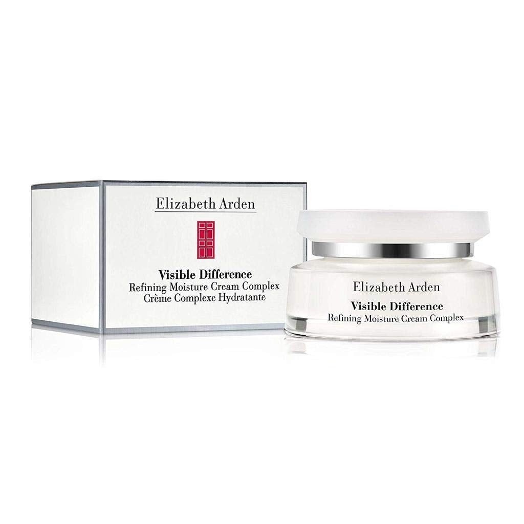 Elizabeth Arden Visible Difference Refining Moisture Cream Complex jar next to its box
