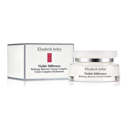 Elizabeth Arden Visible Difference Refining Moisture Cream Complex jar next to its box