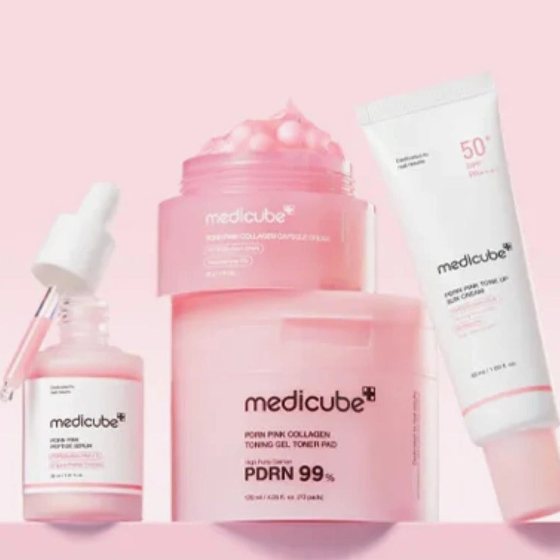 Medicube PDRN Pink skincare products