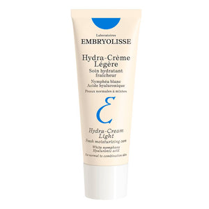 Embryolisse Hydra-Cream Light 40ml with White Nymphaea and Hyaluronic Acid