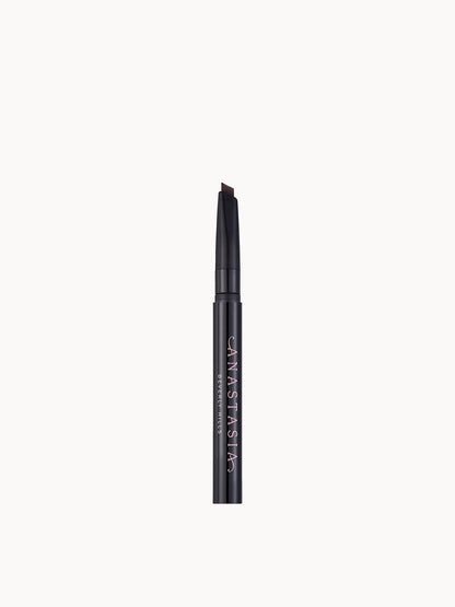 Anastasia Beverly Hills Brow Definer Deluxe in Dark Brown for eye makeup, featuring a pencil with a spoolie brush for brow shaping.