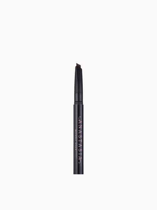 Anastasia Beverly Hills Brow Definer Deluxe in Dark Brown for eye makeup, featuring a pencil with a spoolie brush for brow shaping.