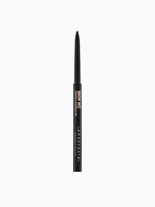 Anastasia Beverly Hills Brow Wiz eyebrow pencil in Medium Brown, eye makeup product with precision tip and spoolie brush.