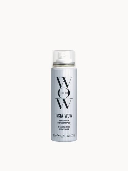 Color Wow Insta-Wow Advanced Dry Shampoo bottle showing 60ml size, featuring sleek packaging and product label.