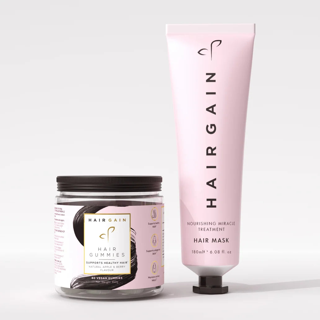 Hair Gain Gummies & Hair Mask Bundle