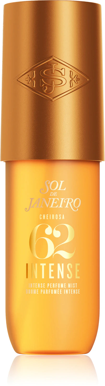 Sol de Janeiro Cheirosa '62 Intense Body Mist in 90ml bottle with tropical scent and vibrant packaging.