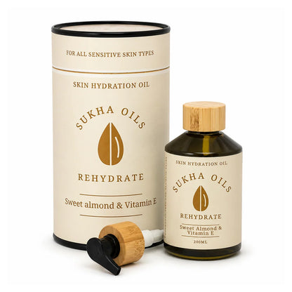 Sukha Oils Rehydrate Skin Massage Oil 200ml Almond & Vitamin E