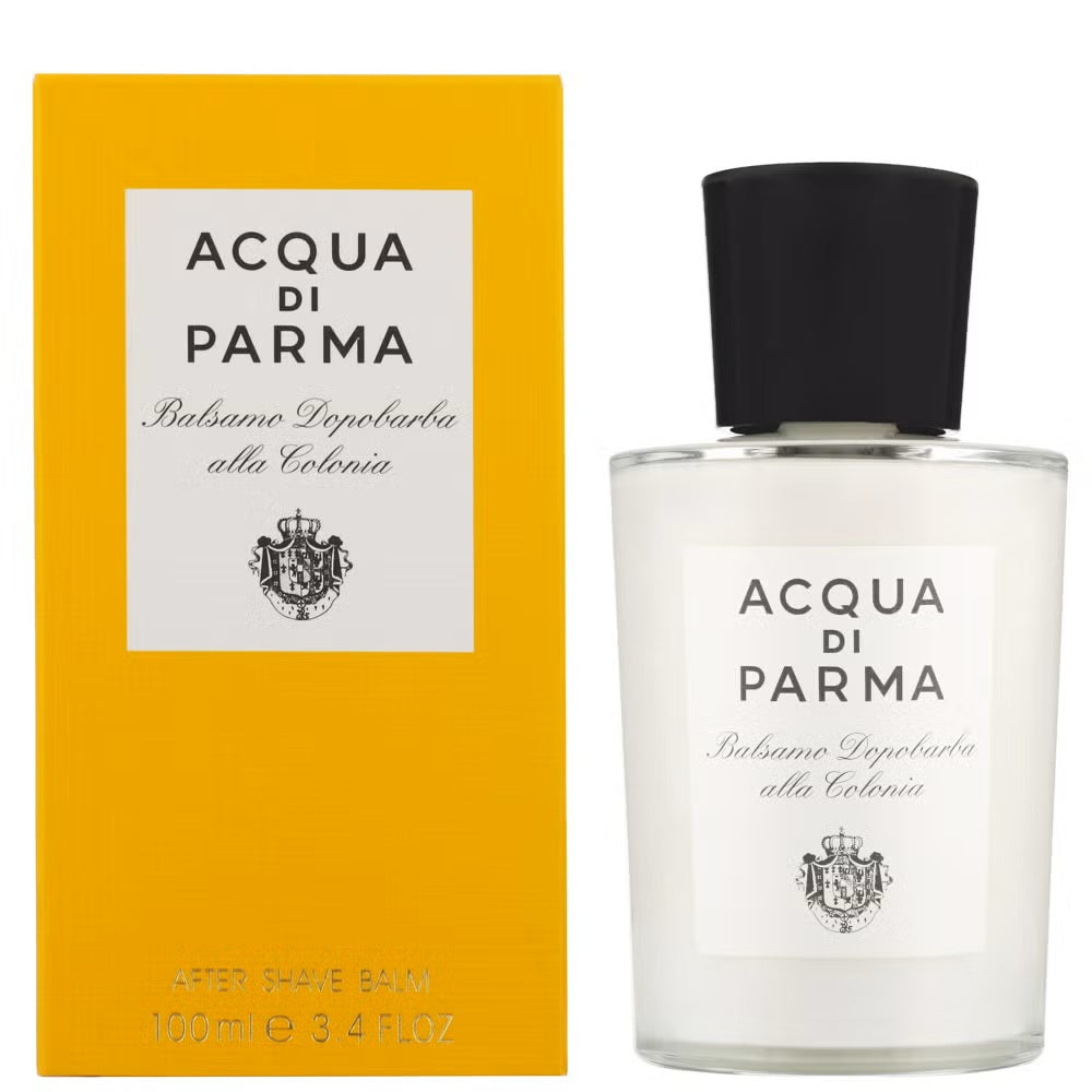 Acqua di Parma Colonia aftershave balm in 100ml jar, skin care product with a sleek, elegant design and subtle brand logo.