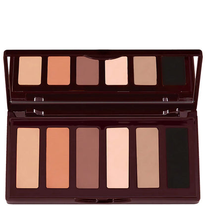 Charlotte Tilbury Easy Eye Palette The Super Nudes with six shades of neutral eyeshadows in a compact palette.