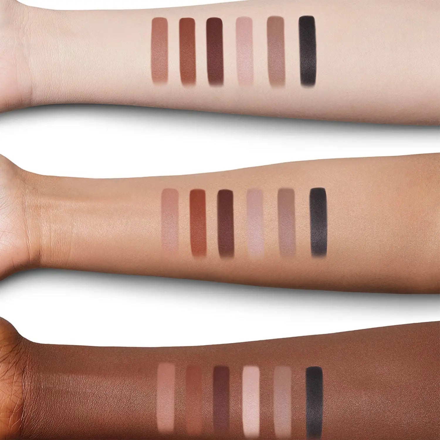 Charlotte Tilbury Easy Eye Palette The Super Nudes with six shades of neutral eyeshadows in a sleek compact.