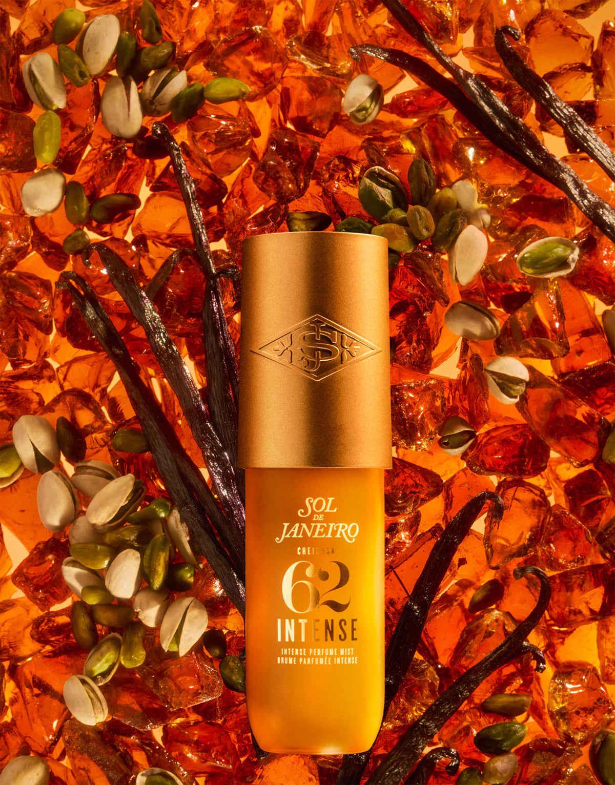 Sol de Janeiro Cheirosa '62 Intense Body Mist in 90ml bottle with floral and citrus scent details