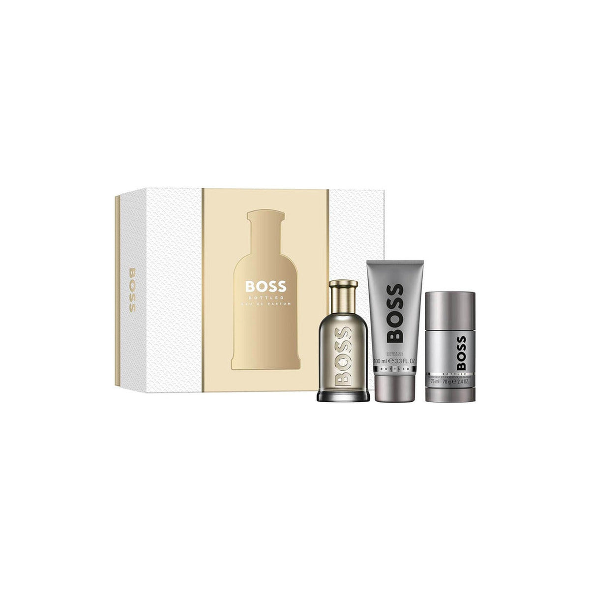 Hugo Boss Boss Bottled Gift Set (100ml EDP + 100ml Shower Gel + 75g Deodorant Stick)