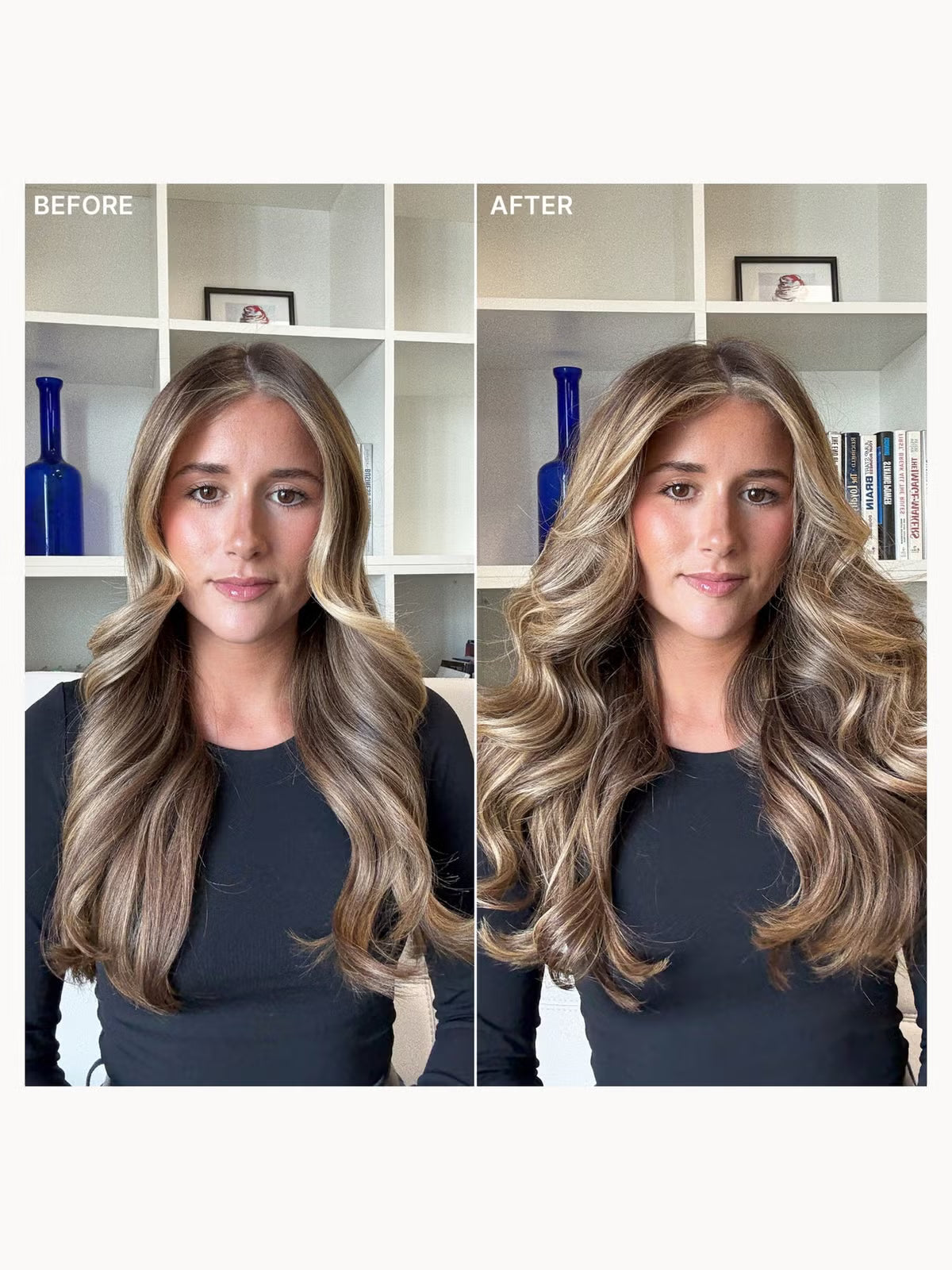 Color Wow Bigger, Thicker, Fuller... Faster! hair styling kit with XL Bombshell and SoS products for volumizing and thickening hair.