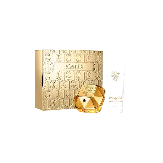 Paco Rabanne Lady Million 80ml EDP Spray / 100ml Sensual Body Lotion