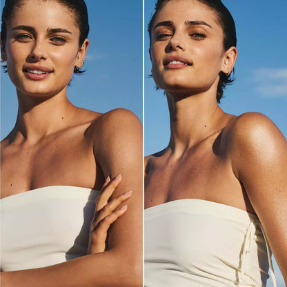 Sol de Janeiro Rio Sunset Glow Oil Body Makeup with shimmering finish in a 75ml bottle, enhancing skin's radiance and glow.