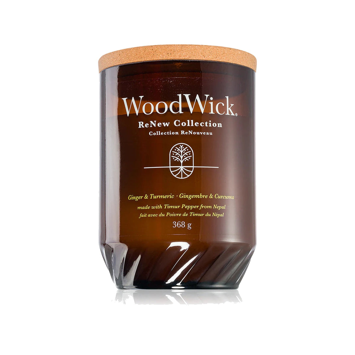 Woodwick Renew Ginger & Tumeric Scented Candle with Wooden Wick