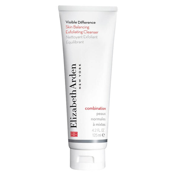 elizabeth arden visible difference skin balancing exfoliating cleanser 125ml - combination