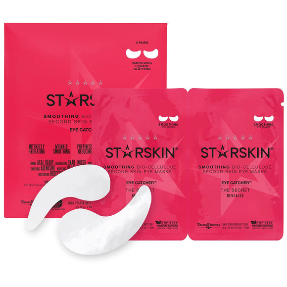 starskin eye catcher™ smoothing coconut bio-cellulose second skin eye mask (2 units)