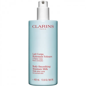 clarins body smoothing moisture milk 400ml, lasts up to 48 hours