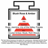 pairfum london luxury reed diffuser ‘eau de parfum’ 50 ml - blush rose & amber - 10 black reeds
