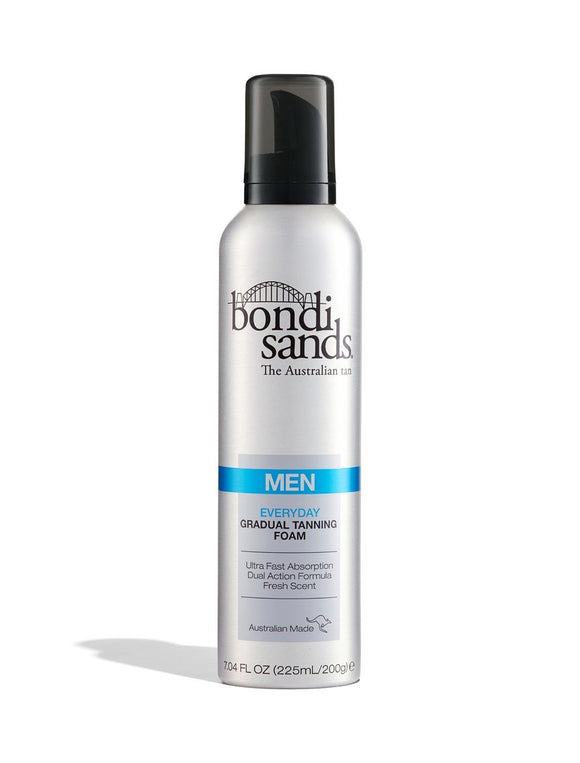bondi sands everyday gradual tanning foam for men 225ml