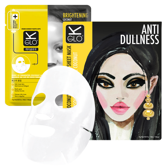 k-glo® anti-dullness coconut bio-cellulose sheet mask