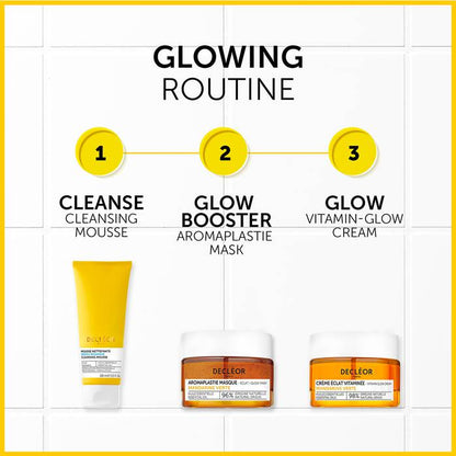 Decléor Green Mandarin Aromaplastie Glow Booster Mask 50ml, skin care mask with citrus extract for radiant skin.