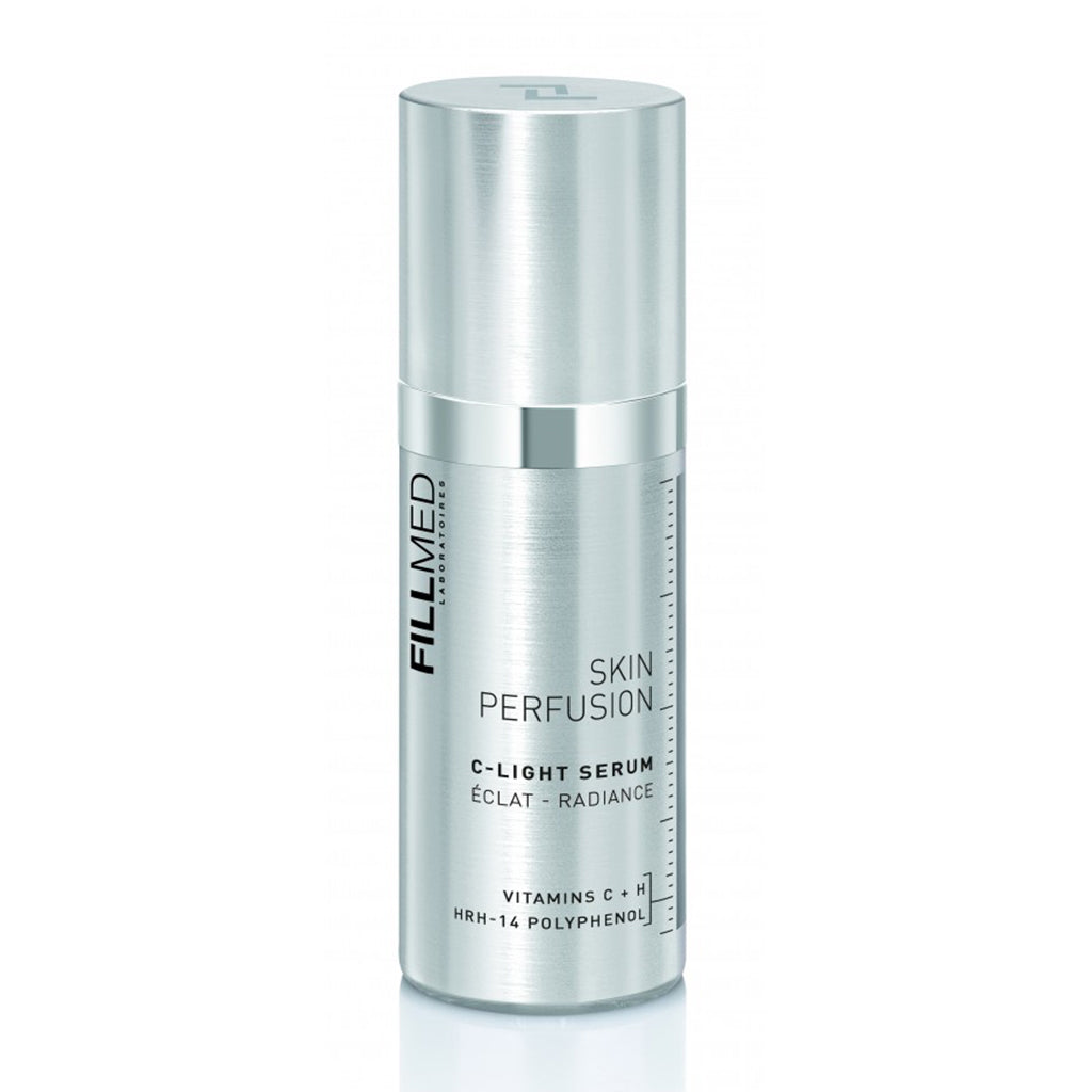 Fillmed C-Light Serum 30ML, a nourishing moisturizer and brightening lotion by FILLMED®, displayed in a sleek bottle.