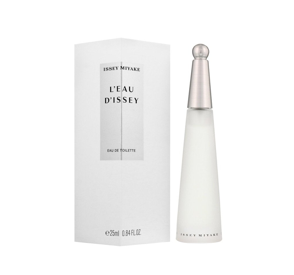 Issey Miyake L'Eau D'Issey Eau de Toilette spray 50ml bottle with sleek design and minimalistic packaging.